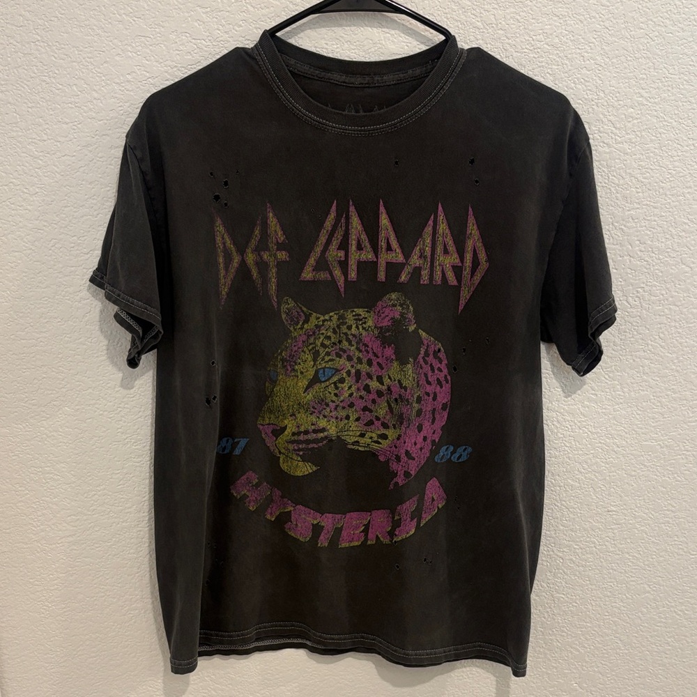 Def Leppard Hysteria Short Sleeve Tee - Black